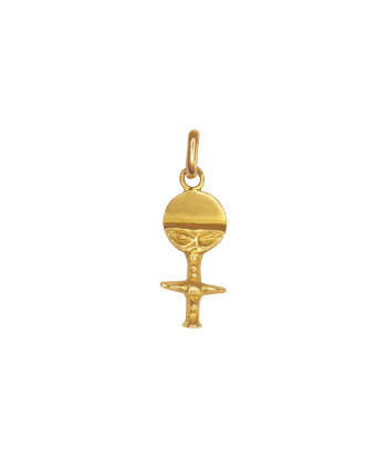 Pendentif or jaune figurine ethnique du meilleur 