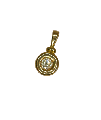 Pendentif or jaune avec un diamant Venez acheter