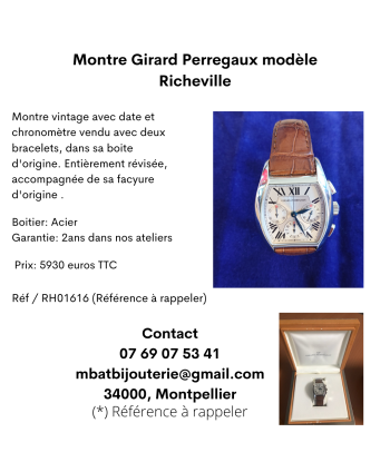 Montre Girard Perregaux modèle Richeville 2024