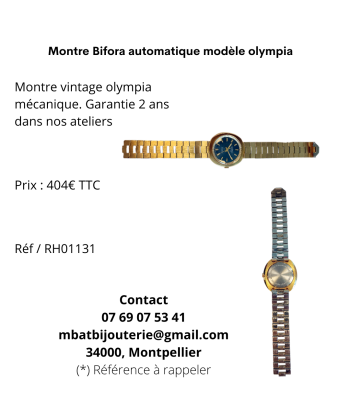 Montre Bifora automatique modèle olympia de pas cher