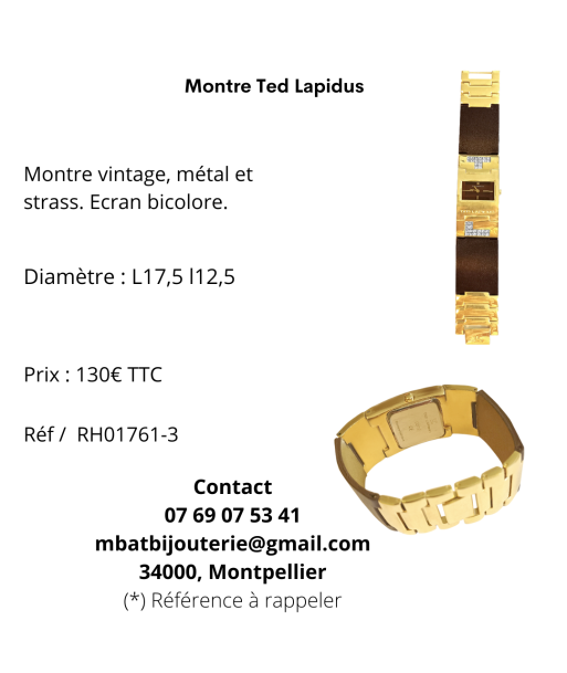 Montre Ted Lapidus online