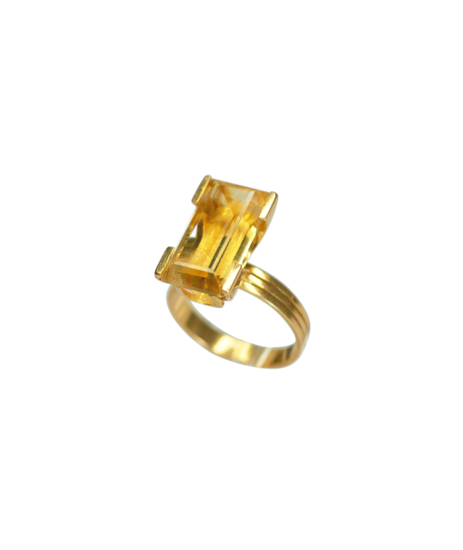 Bague or 18k avec une citrine 2 - 3 jours ouvrés.