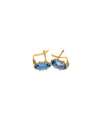 Boucles d'oreille dormeuse or18k avec aigues marine Comparez et commandez 