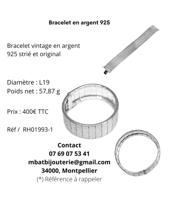 Bracelet en argent 925 Comment ça marche