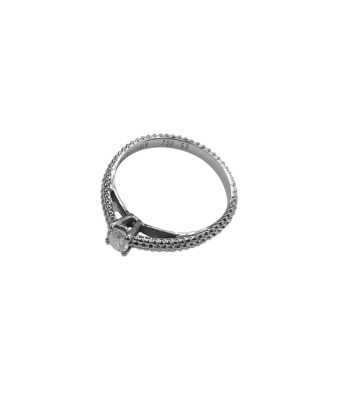 Bague Mauboussin or blanc 18k diamant s'inspire de l'anatomie humaine