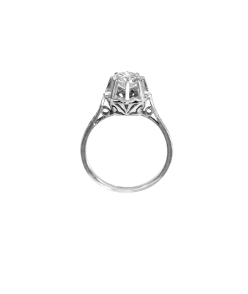 Bague or gris solitaire de votre