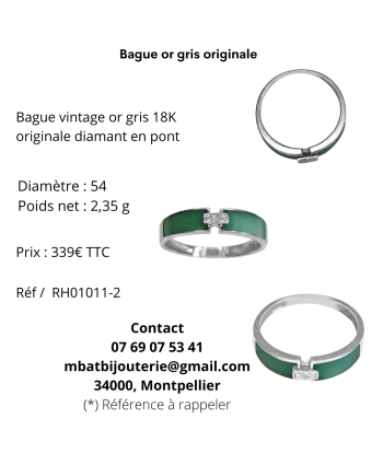 Bague or gris originale 50-70% off 