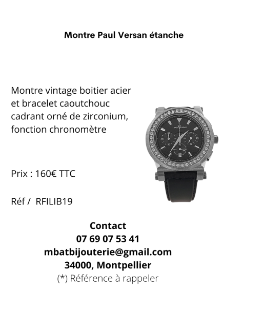 Montre Paul Versan étanche les ctes