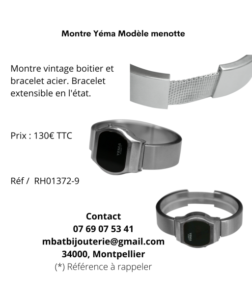 Montre Yéma Modèle menotte hantent personnes