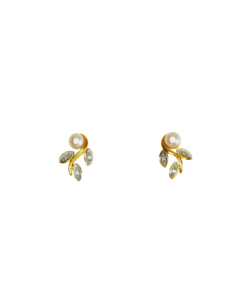 Boucles d'oreille en or jaune 750 avec perles de culture 50% de réduction en Octobre 2024