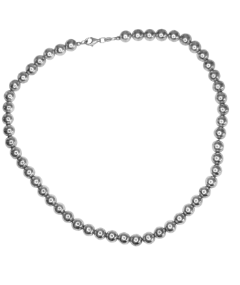 Collier en argent 925 avec de grosses perles en stock