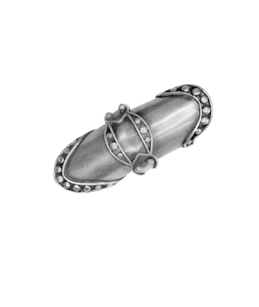 Bague style armure de chevalier en argent 925 2 - 3 jours ouvrés.